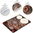 thumbnail image 2 of GZHJMY Board Cookies Gingerbread Christmas Tree 16" x 18" Absorbent Dish Drying Mat Microfiber Kitchen Countertop Table Protector Multi-Purpose Counter Rack Sink Drainer Pad, 2 of 6