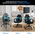 thumbnail image 5 of Ergonomic Gaming Chair with PU Leather Adjustable Swivel Office Chair for Home Study Blue, 5 of 11