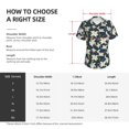 thumbnail image 4 of Yiaed Lilies Flowers Print Women's T Shirt V-Neck Short Sleeve Shirt Casual Breathable Tee Summer Tops-3X-Large, 4 of 5