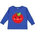 thumbnail image 3 of Inktastic Smiling Apple Boys or Girls Long Sleeve Toddler T-Shirt, 3 of 5
