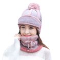 thumbnail image 2 of 3Pcs/Set Women Winter Thick Warm Woolen Knitted Beanie Hat Face Mask Neck Scarf, 2 of 8