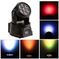 thumbnail image 5 of 2Pcs 7x10W Moving Head DJ Lights with RGBW 4 in 1 LEDs (7 Color Mixing) Compact Beam Spotlight Sound Activated DMX Controlled and Master Slave Functions for Stage Wedding Club Event Lighting, 5 of 8