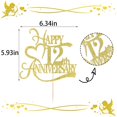 thumbnail image 4 of Fiesta de 12º aniversario de Cake Topper Yetxel Gold Glitter, 4 of 6