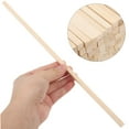 thumbnail image 4 of Oraceous 60pcs Wood Dowel Rods 30.5x0.6cm Unfinished Square Wood Craft Sticks for Painting Coloring Woodworking Projects, 4 of 11