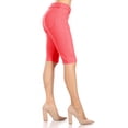 thumbnail image 3 of Women's Stay Comfortable and Stylish in Casual Solid Stretchy Bermuda City Shorts, 3 of 5