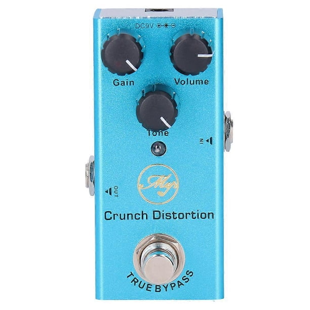 Electric Guitar Effect Pedal Crunch Distortion Mini True Bypass Aluminum Alloy DC 9V JDF‑3