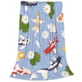 thumbnail image 2 of Balery Colorful Koi Fish Manta de Felpa Suave y Acogedora – Cobija de Franela Aterciopelada para Cama, Lavable y Cálida para Sofá, Mascotas, Transpirable-50"x40", 2 of 7