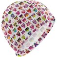 thumbnail image 1 of FYBTO Swimming Cap Cute Seamless Owl Unisex Adult FYBTO Polyester, 1 of 4
