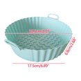 thumbnail image 3 of Daiosportswear Air Fryer Silicone Liners Pot for 3 to 5 QT, Basket Bowl, Replacement of Flammable Parchment Paper, Reusable Baking Tray Oven Accessories(Top 8in, Bottom 6.8in), 3 of 7
