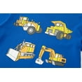 thumbnail image 3 of Little Boys Long Sleeve Pajamas for Boys 100% Cotton Toddler Blue Truck Sleepwear Clothes Set(Truck-6460 4T), 3 of 7