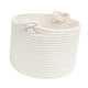 thumbnail image 1 of Cesta tejida pequeña con cuerda de algodón vacía para juguetes de mascotas, macetas y apartamentos. Blanco, 1 of 9