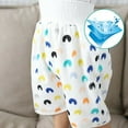thumbnail image 2 of LNKOO Comfy Waterproof Diaper Skirt Shorts, Cotton Pee Training Pants Underwear, Anti Bed-wetting Washable Bed Clothes for Baby Boy Girl Night Time Sleeping Potty Training 0~8T (dinosaur-M), 2 of 6
