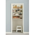 thumbnail image 5 of Rubbermaid 4 Shelf Pantry Closet Organizer, White, 5 of 10