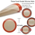 thumbnail image 2 of ACDANC 2026 New Silicone Baking Mats,2 Pcs Round Silicone Mats for 9 Inch Cake Pan,Non-Stick Reusable Cookie Sheet Liners for Baking Pans for Cake/Bread/Pizza/Macaron/Pastry/Cookie/Bun/Pie, 2 of 6