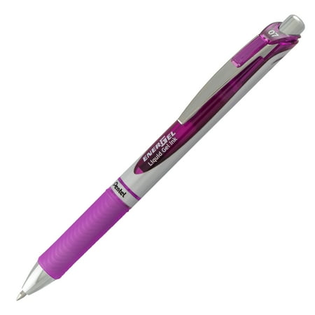 Pentel EnerGel RTX Gel Pen, (0.7mm) Medium Metal Tip, Asstd Ink 8-Pk