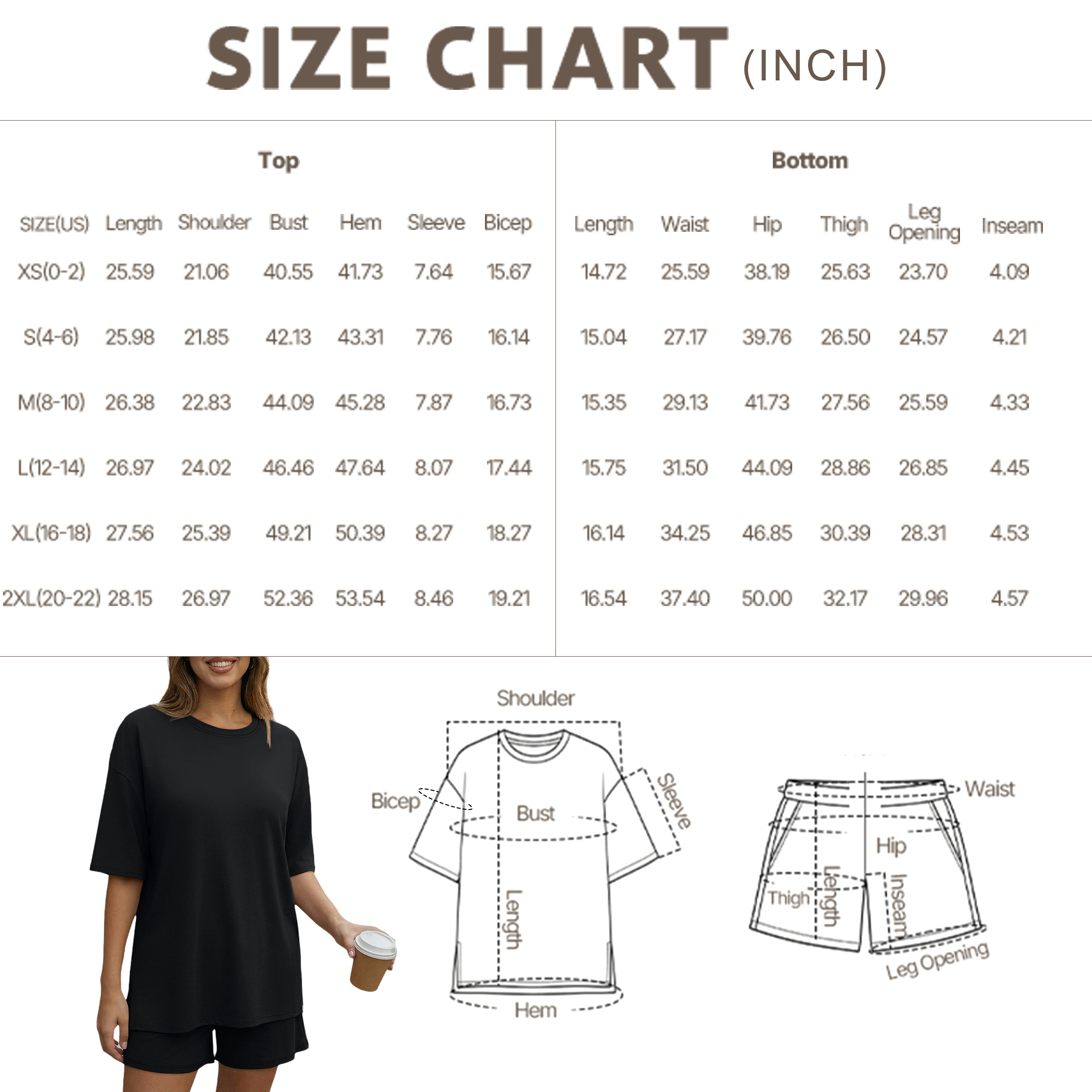 SUNBS Women's 2-Piece Oversized Lounge Set photo 7