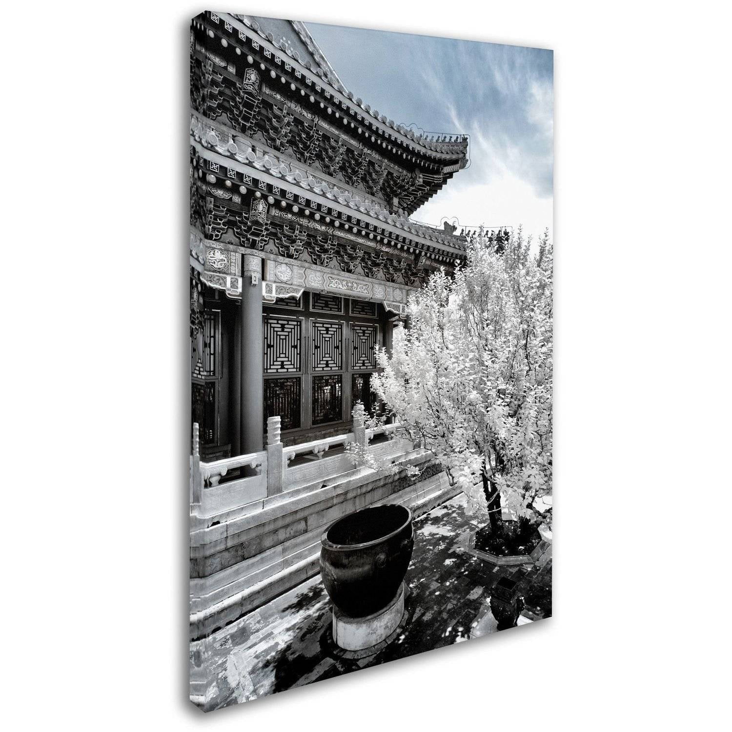 Trademark Fine Art "White Temple X" Canvas Art by Philippe Hugonnard