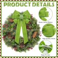 thumbnail image 3 of YQHWQ DIY 9 Inch Christmas Wreath Bow with Rhinestones x 7 Inch, 3 of 5