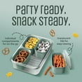 thumbnail image 4 of Cook with Color 4-Compartment Mini Snack Box Food Storage Carrier, Charcuterie Container with Ice Pack, Portable and Dishwasher Safe, Sage, 4 of 8
