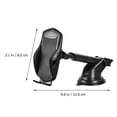 thumbnail image 5 of Raindrops 1Pack Car Suction Phone Mount Abs Black Square Strong Sticky Suction For Drivers 11.8X3.1X2.8In, 5 of 8