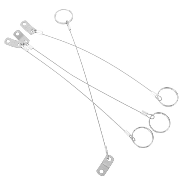 HAMPPLIES 4Ud Pasadores Rápidos De Acero Inoxidable Con Lanyard De Seguridad Para Accesorios Marinos