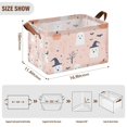 thumbnail image 7 of Yayeee Foldable Storage Basket for Shelves with Handles Set of 2 Waterproof Cloth Bins, Cute Cartoon Halloween, 7 of 7