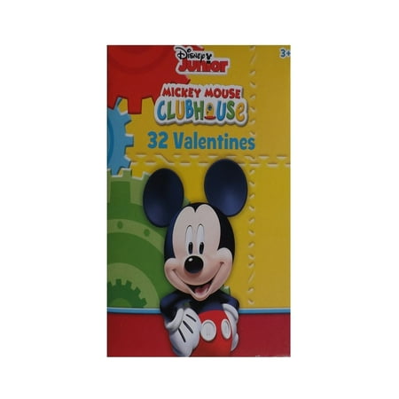 Mickey Mouse Clubhouse 32 Pack Of Valentines Day Cards
