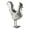 Rooster, variant on Zingz & Thingz 12" Galvanized Cow Sculpture Garden Statue