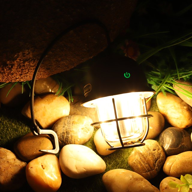 Lámpara portátil LED Lámpara colgante impermeable IPX4 4 engranajes para exteriores (LY14)