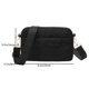 thumbnail image 4 of Bolsos Cruzados Bolso de hombro acolchado cruzados de hilo de bordado casual para fiesta (negro), 4 of 8