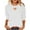 White, variant on SDNall Women‘s 3/4 Sleeve Crewneck Tee with Heart Cutout Detail, Basic Layering Top for Fall and Spring