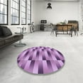 thumbnail image 4 of Ahgly Company Machine Washable Indoor Rectangle Transitional Orchid Purple Area Rugs, 5' x 8', 4 of 7