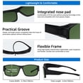 thumbnail image 5 of TINHAO Fit Over Polarized Sunglasses Over Glasses, Wrap Around Sunglasses Over Prescription Glasses, 5 of 6
