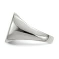 thumbnail image 3 of Real 14kt White Gold 14.5mm x 14.5mm Open Back Men's Signet Ring Size: 10; for Adults and Teens; for Women and Men, 3 of 5