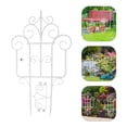 thumbnail image 3 of 2 piezas de cercas decorativas para bordes de jardín, panel de cerca decorativo para parterres, cerca de flores, adorno de cerca de jardín de plástico, 3 of 8
