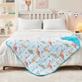 thumbnail image 4 of Teler Weighted Blanket for Kids, 36"x48" 5lbs Cooling Weighted Lap Blanket, Toddler Heavy Blankets, Fluorescent Dinosaur, 4 of 8