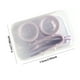 thumbnail image 5 of Billuyoard Estuche de transporte para lentes de contacto, organizador de ojos izquierdo y derecho, caja contenedora, herramientas de uso, accesorios, Almacenamiento y organización del hogar Púrpura Billuyoard HA012423-03, 5 of 6