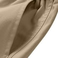 thumbnail image 4 of RXIRUCGD Men's Summer Pocket Drawstring Casual Pocket Pants, Khaki, Size: 2XL, 4 of 7