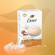Dove Beauty Bar Soap For Nourished, Radiant Skin, Shea Butter, Enriches Skin, 3.75 oz 8 Bars