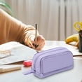 thumbnail image 3 of Multi-compartment Pencil Case, Four-window Pencil Case Solid Color Large-capacity Multifunctional Storage Bag For Pupils Dirt-stationery Storage Bag, Ideal for Organizing Markers Erasers Small Items, 3 of 6