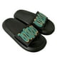 thumbnail image 2 of Sandalia deslizante para mujer, ligera, suave, antideslizante, cómoda, a la moda, con puntera abierta, zapatillas negras 36/37, 2 of 12