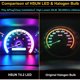 thumbnail image 2 of Paquete de 10 bombillas LED T4.2 de 2 unidades, SMD 1210, 20 lm, luz de salpicadero de coche extremadamente brillante, blanco 6500 K, 2 of 5