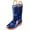 Dinosaurs, variant on Puddle Play Waterproof Blue And Orange Shark PVC Rain Boots Easy-On Handles - Size 13 Little Kid