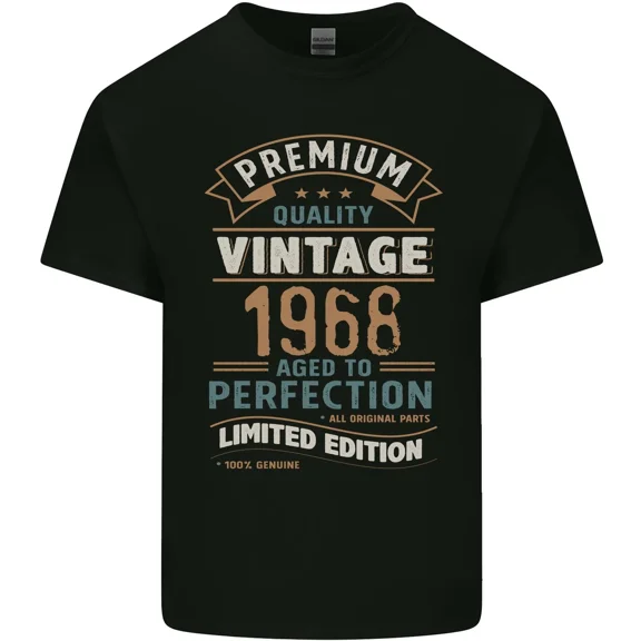 Premium Vintage 57th Birthday 1968 57 Years Old Aged Gift Unisex T-Shirt, up to size 5XL
