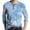 Cyan, variant on Men's Loose Casual Tie-Dye Print Henley Long Sleeve Shirt with Zip-Up Hoodie Gradient Color Top for Everyday Fashion and Urban Style,Gray M