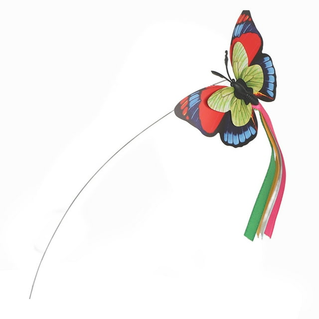 Juguetes para gatos, juguete para gatos con forma de mariposa, juguete interactivo para gatos con aburrimiento, juguete para gatos con mariposas creado magistralmente Jadeshay A