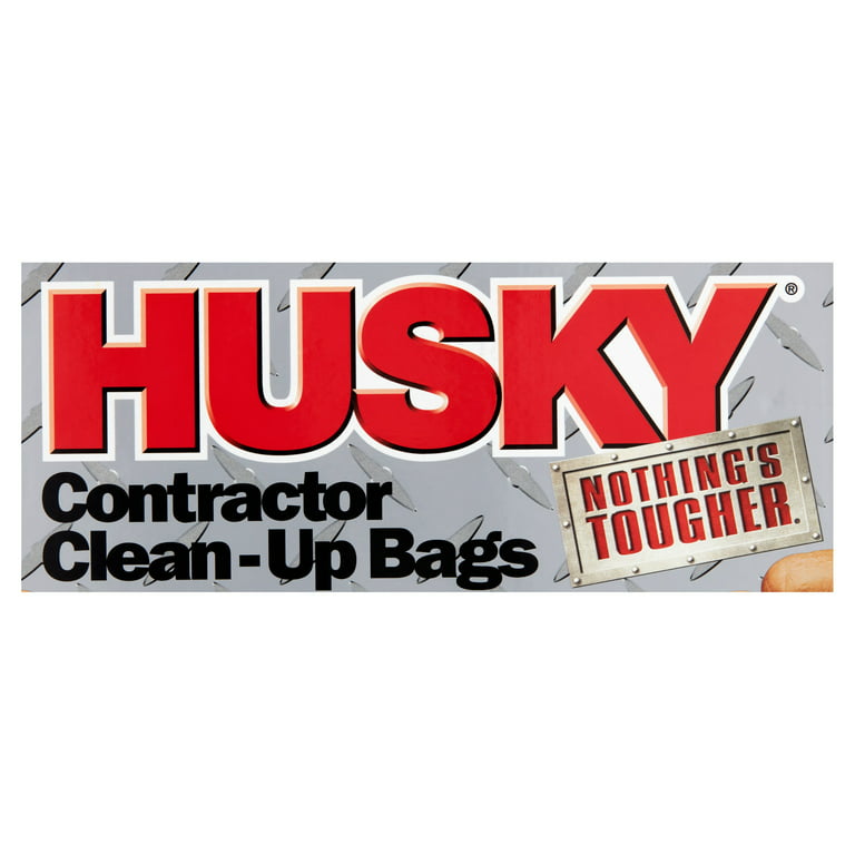 Husky Flap Tie Black ContraCountor Bag, 42 Gallon, 34 Count 