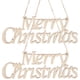 thumbnail image 1 of Letrero de madera para puerta, recuerdo de fiesta de Navidad, colgante, decoración de letras de madera, 2 uds., 1 of 7