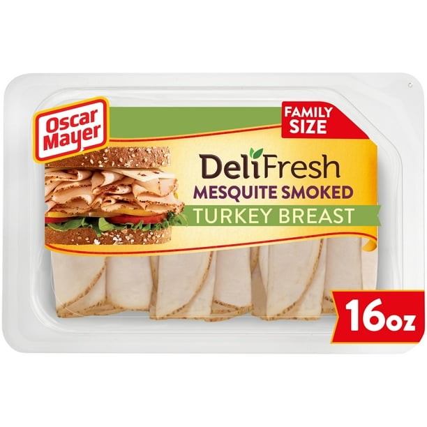 Oscar Mayer Deli Fresh Mesquite Smoked Turkey Breast Lunch Meat, 16 oz