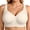 15-Pure Beige, variant on Daystry Womens Plus Size Wireless Bra Supportive Seamless Bras Full Coverage Push Up Comfortable No Underwire Tshirt Bras